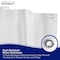 Kenney Mfg Microban Protected Medium Weight PEVA Shower Liner, 70in W x 72in H, Frosted MB61158 - alternate 4